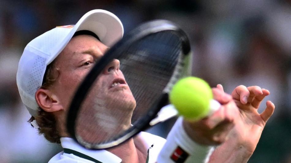  Sinner powers into fifth straight Wimbledon quarter-final 