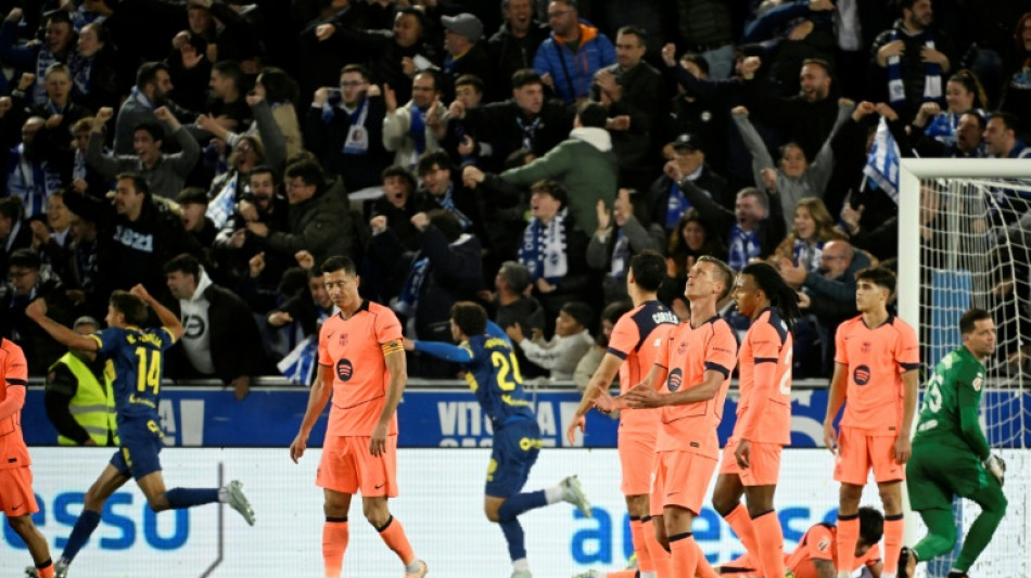  Alaves end champions Barca's bid for 100-point record 