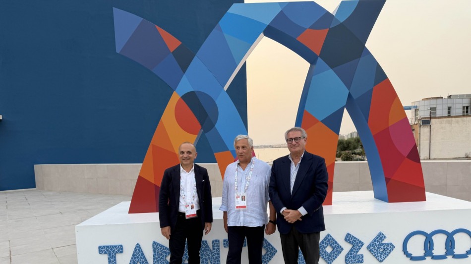  Giochi Mediterraneo: Tajani, 'una manifestazione simbolo di amicizia' 