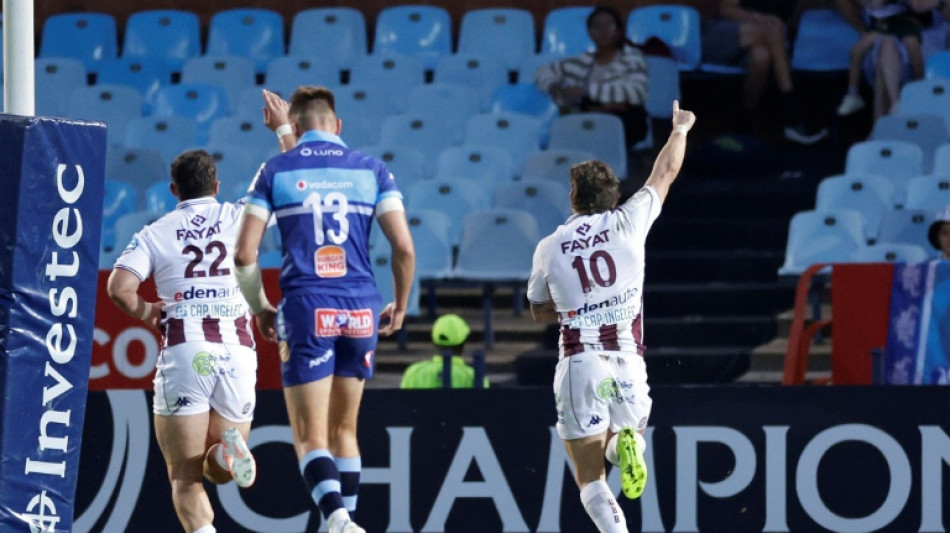  Bielle-Biarrey strikes twice as Bordeaux win Champions Cup opener in S.Africa 