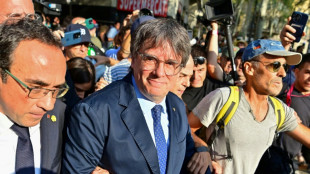 "Vive la Catalogne libre!": apr&egrave;s sept ans d'exil, Puigdemont de retour en Espagne