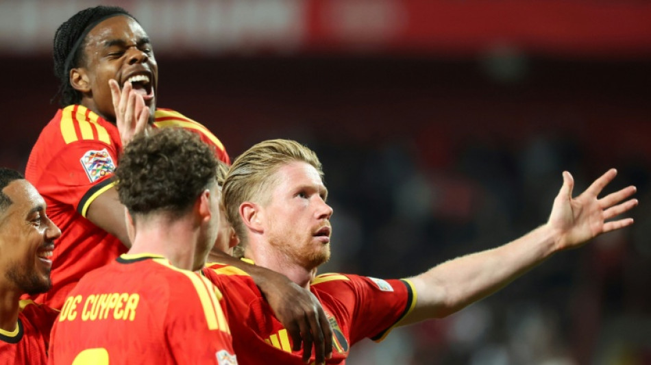  Belgium's De Bruyne fires double to sink Turkey, France held by Italy 