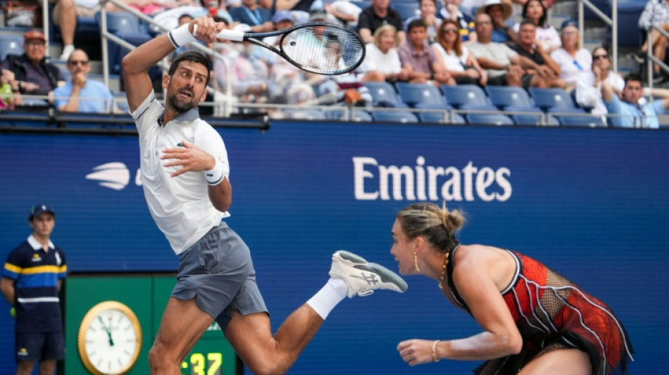  Djokovic, Sabalenka tumble out of US Open mixed doubles  