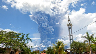 Volc&aacute;n en Indonesia expele enorme columna de ceniza