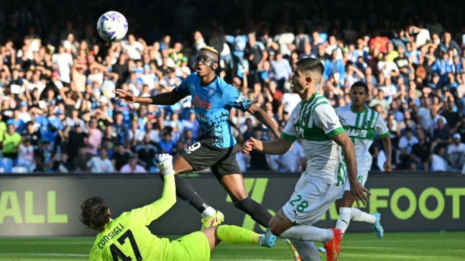 Osimhen treble fires Napoli six clear, Inter eye top four