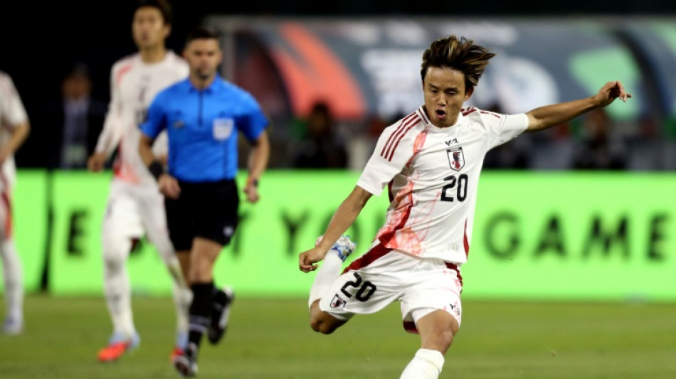  Kubo vows to lead Japan at World Cup with Mitoma out 