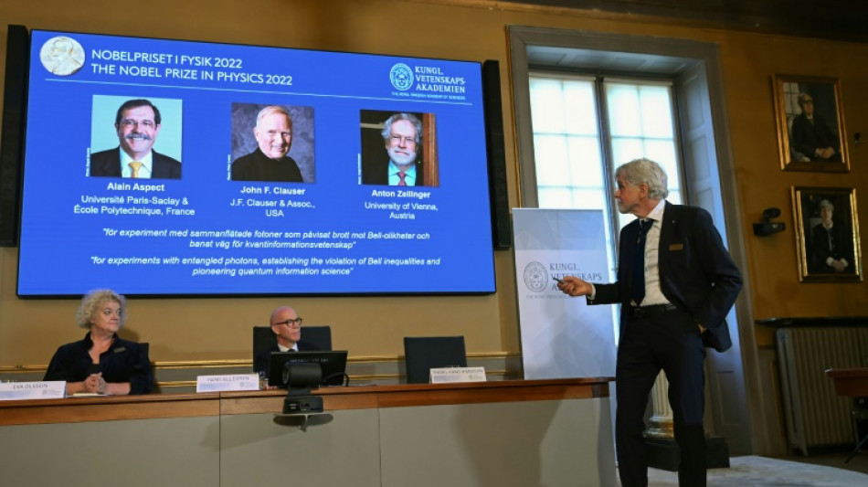 Los ganadores del Nobel que ayudaron a probar el entrelazamiento cu&aacute;ntico