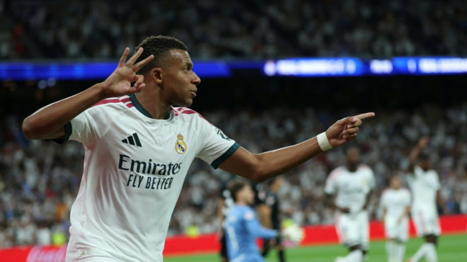  Mbappe hits treble as Real Madrid thrash Real Sociedad 