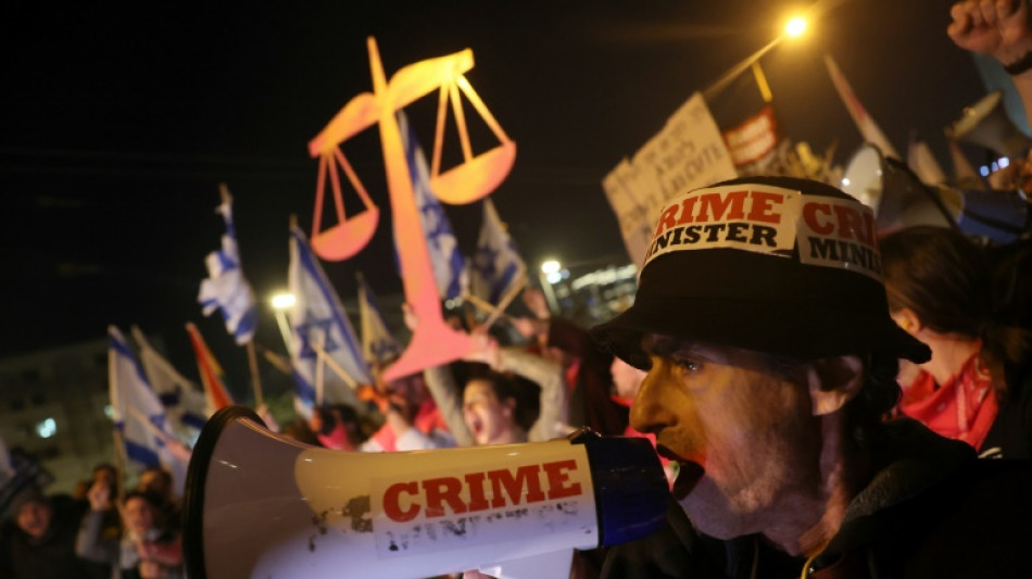 Isra&euml;l: des dizaines de milliers de manifestants contre la r&eacute;forme de la justice