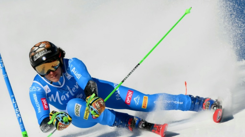  Brignone impresses in first run of Kronplatz giant slalom in World Cup comeback 