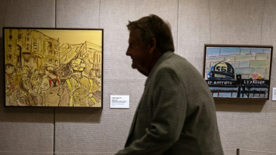  Ex-president Bush remembers 9/11 through exhibit of his art 
