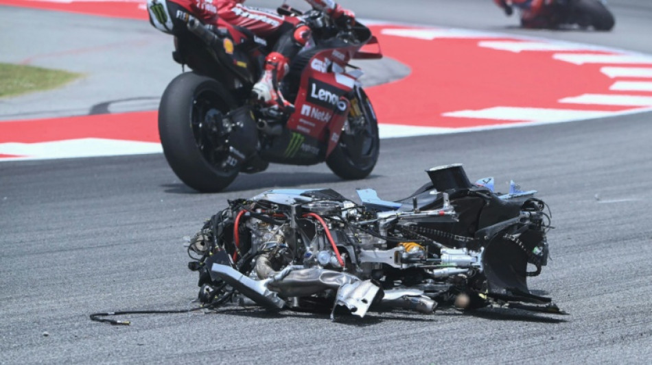  Di Giannantonio wins Catalan MotoGP Grand Prix, Alex Marquez injured in horror crash 