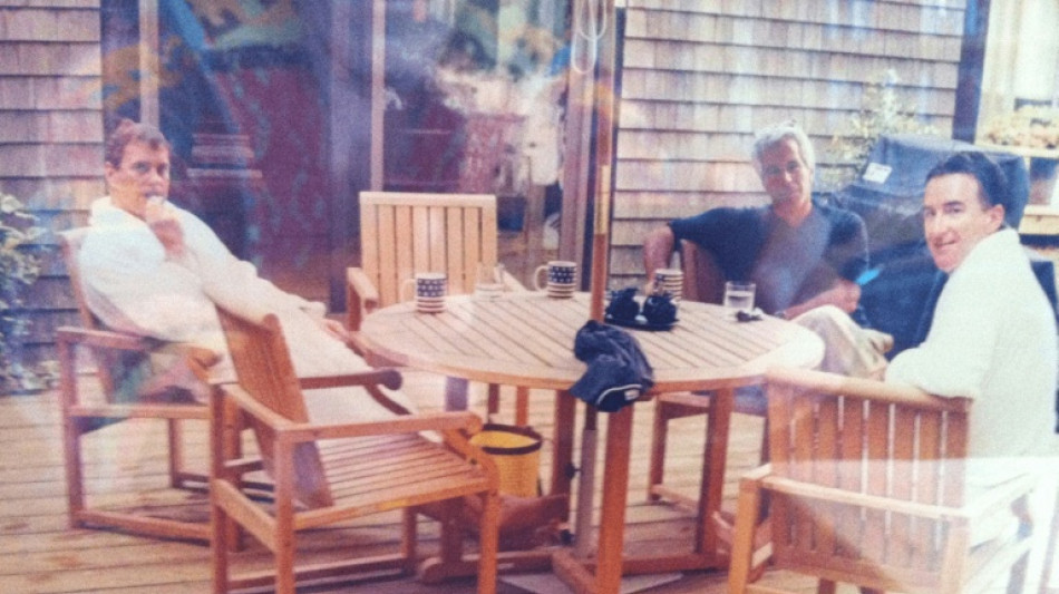  UK's Andrew and Mandelson pictured in bathrobes with Epstein 