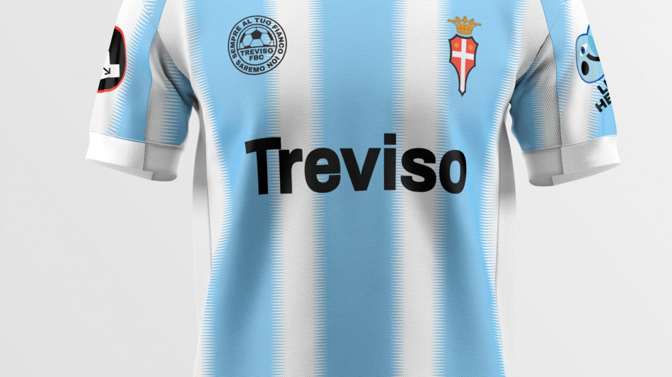  Calcio: il Treviso presenta la maglia disegnata da tifosi e AI 