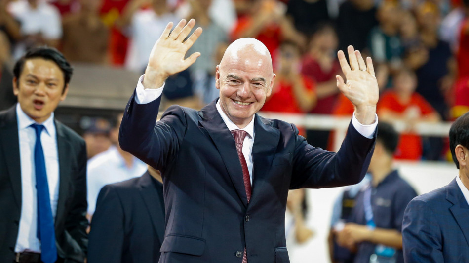  Fifa: la federazione saudita sostiene Infantino, 'decisivo per la crescita del calcio' 
