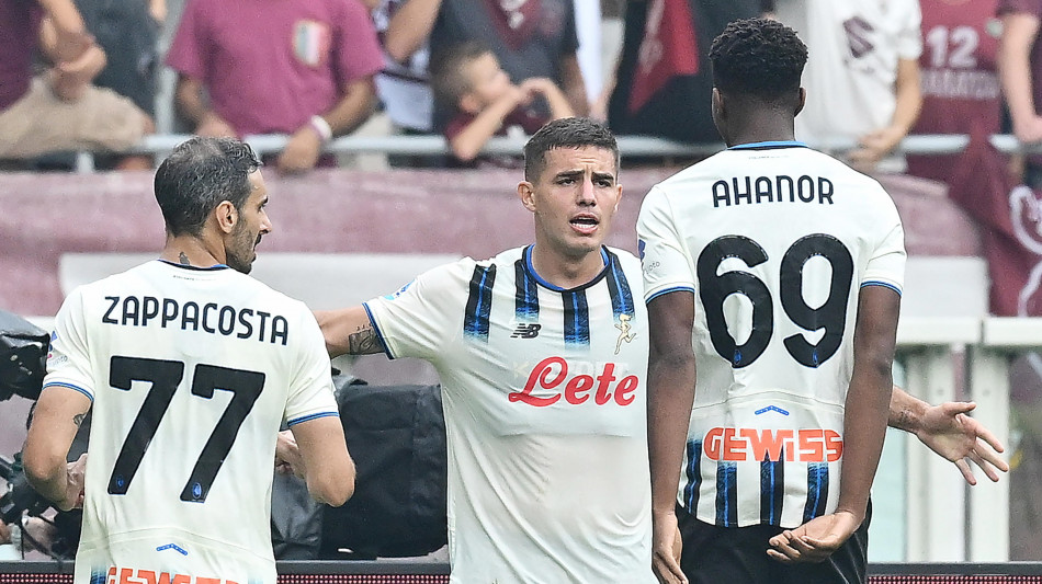 Serie A: l'Atalanta vince 3-0 a Torino, 0-0 in Cremonese-Parma