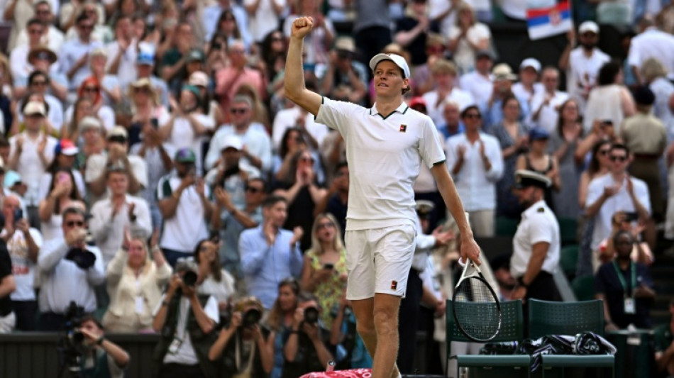  Sinner, Zverev power into Wimbledon final 