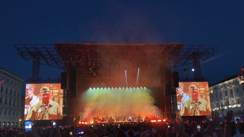  In 16mila ieri sera in piazza Unit&agrave; a Trieste per i Gorillaz 