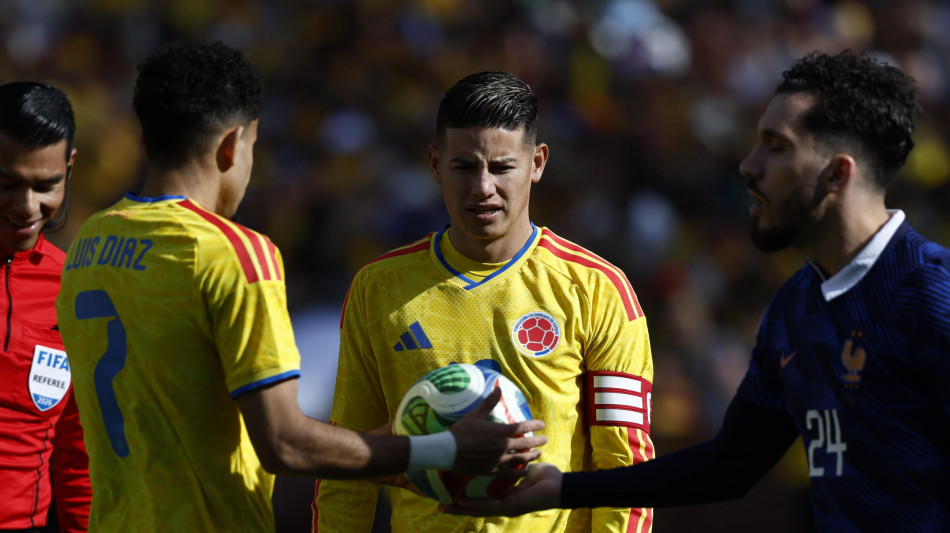  Calcio: James Rodriguez ricoverato negli Usa per "grave disidratazione" 