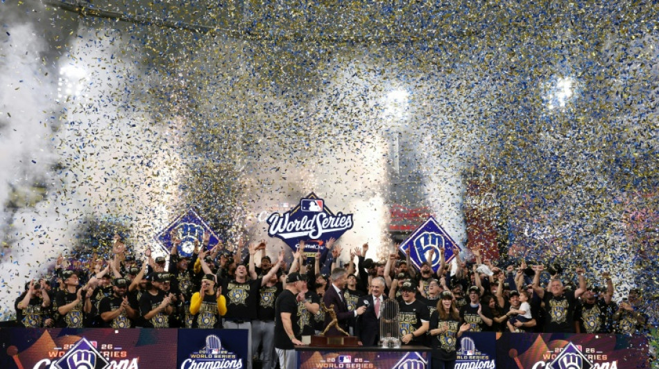  Baseball: Milwaukee Brewers feiern ersten World-Series-Triumph 