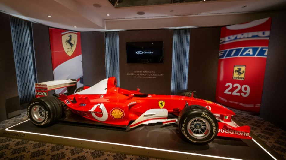Ferrari de F1 de Schumacher, vendido en r&eacute;cord de casi USD 14,9 millones
